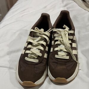 Adidas Women's Chocolate and Ivory Sneakers